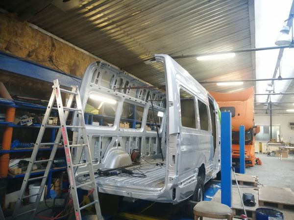 Under construction in the workshop